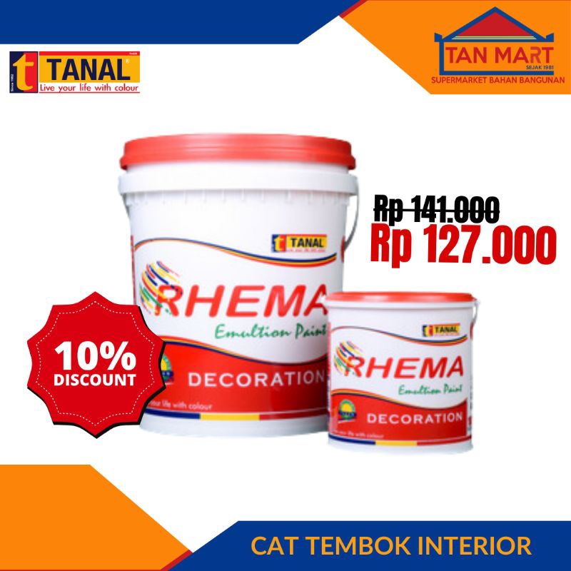 Cat Tembok Interior Tanal Rhema 1 kg PROMO