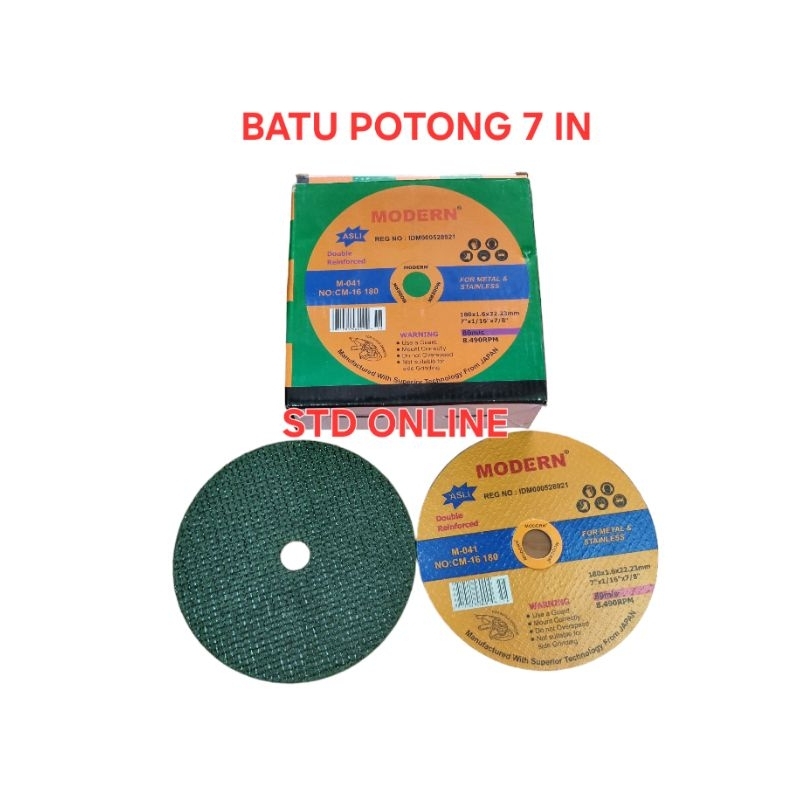 BATU POTONG BESI 7 INCH MODERN UNTUK CUT OFF 7INCH