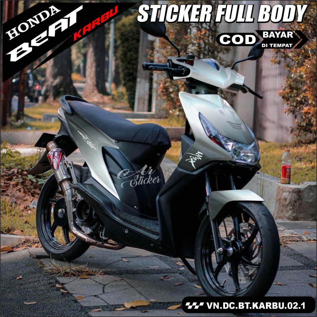 Decal Stiker BEAT KARBU full Body POLOS Sticker full Body Motor BEAT KARBU