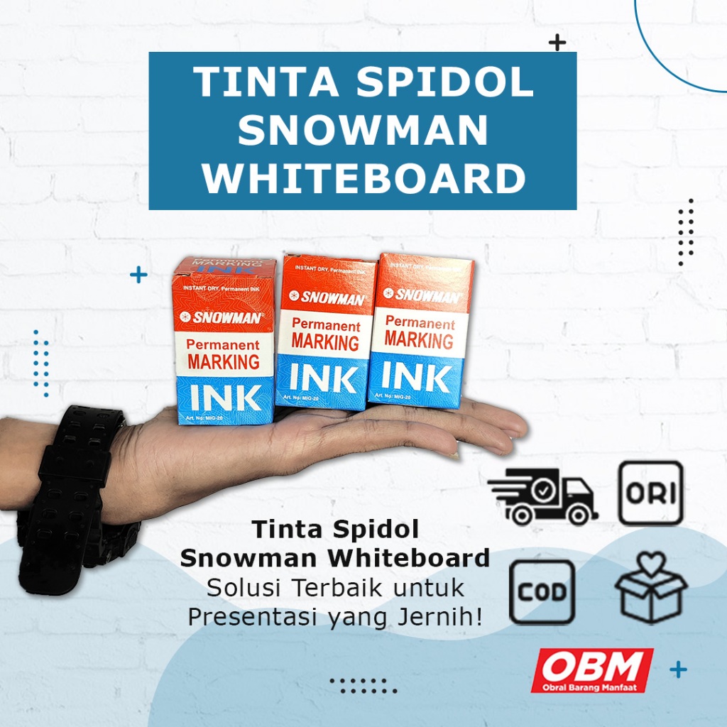 

Tinta Spidol Snowman Whiteboard Hitam, Merah & Biru: Kreatifitas Tercipta!