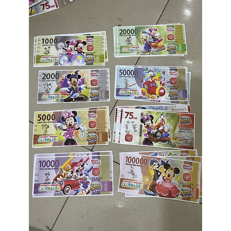 Mainan Anak Uang Uangan Bergambar