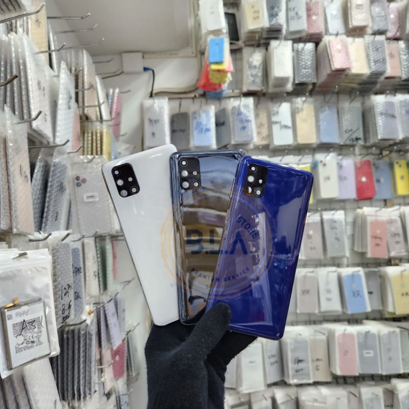 HOUSING BACK CASING FULLSET BACKDOOR + BEZEL SAMSUNG GALAXY M51 M515F