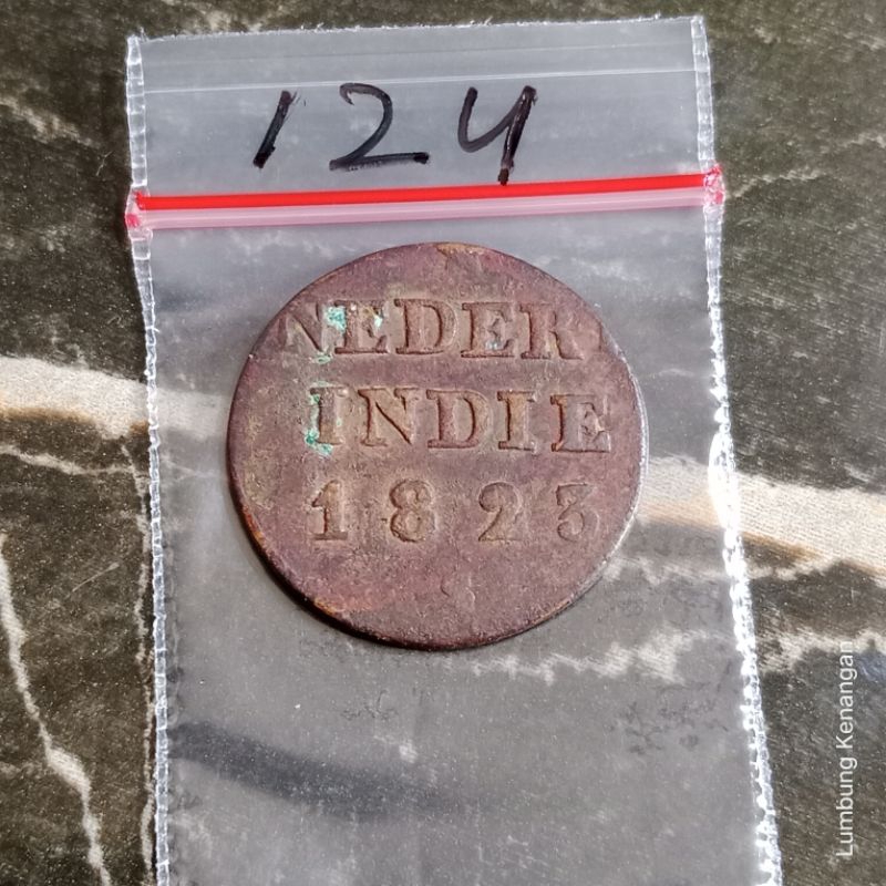 KVLK124 Koin Nederl indie uang Jaman Belanda