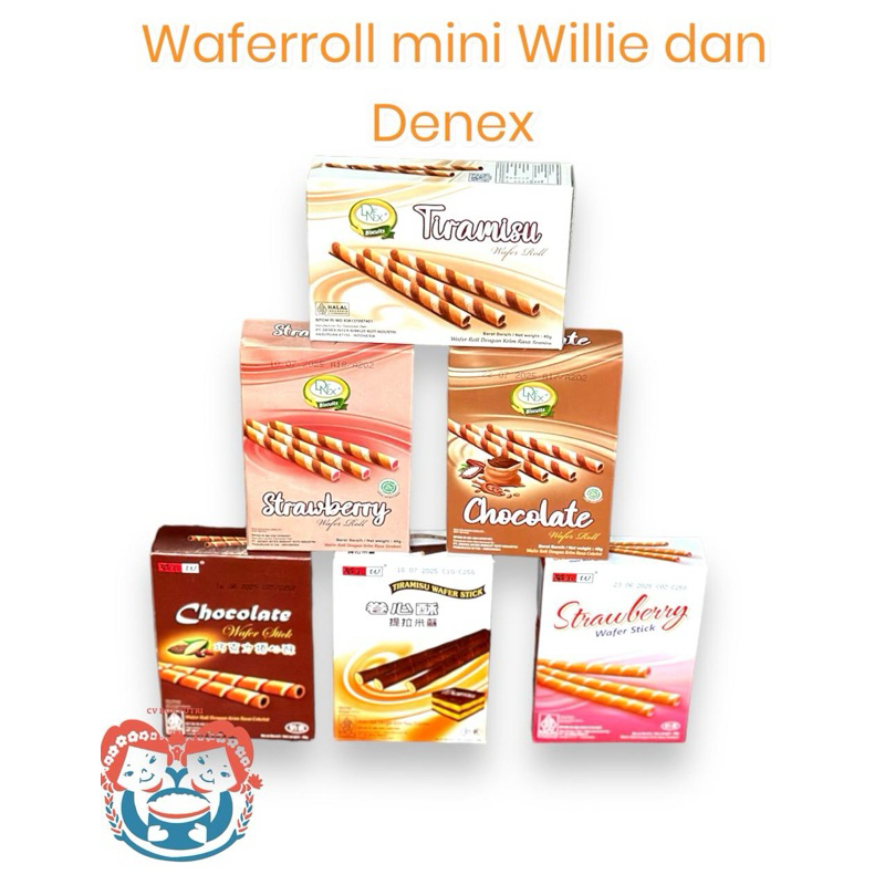 Willie Wafer Roll Astor 40gr / Denex Wafer roll Astor 40gr / parcel / hampers