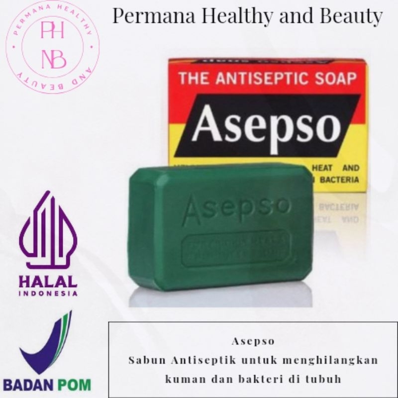 Sabun Asepso 80gr / Sabun Asepso Batang / Sabun Asepso Antiseptik / Sabun Asepso penghilang bakteri 
