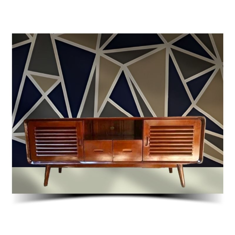 MEJA TV BIFET RETRO BUFET MINIMALIS KAYU JATI