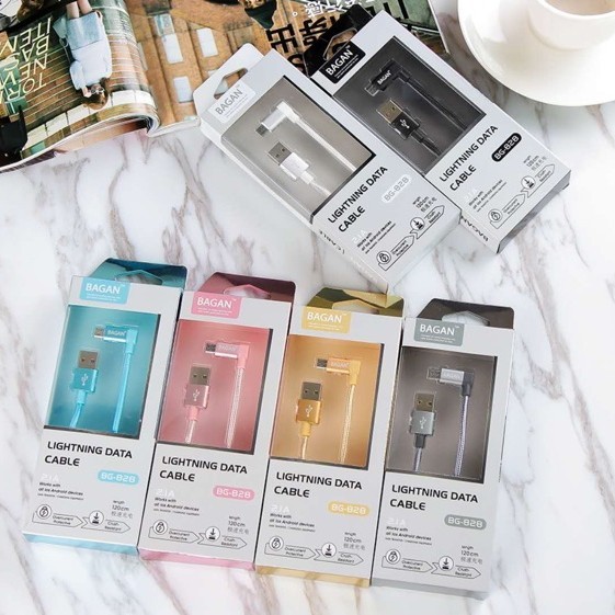 BG828 Kabel data Kabel cas BAGAN BG-828 MICRO USB / lightning
