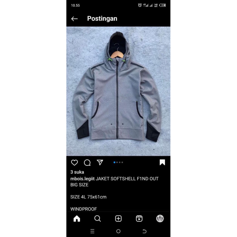 jaket softshell fiNd out