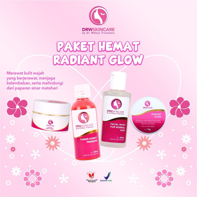 Paket Hemat Radiant Glow Drw Skincare (Cream Glowing)