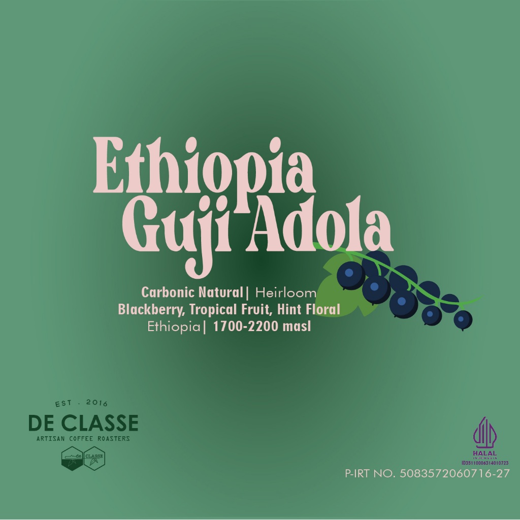 

KOPI ETHIOPIA GUJI ADOLA CARBONIC NATURAL SPECIALTY COFFEE BIJI KOPI ATAU KOPI BUBUK