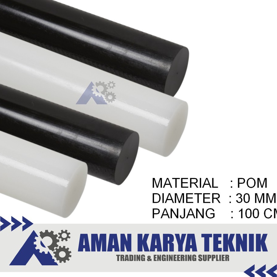 TERBARU PolyacetalPOM Batangan  POM Rod  Dia 3 mm x 1 mm