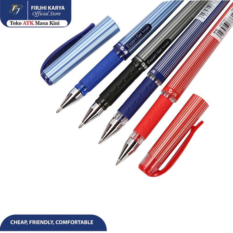 

Stick Gel Pen Black, Red, Blue 0.7mm - M&G
