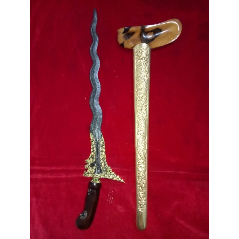 Singo Barong Kinatah Emas Murni