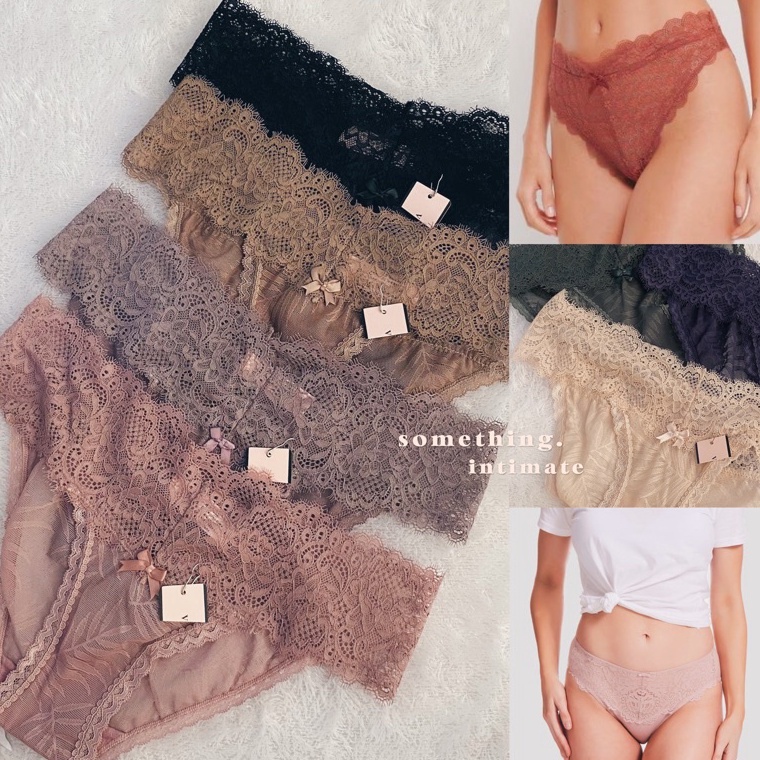 BEST SELLER VS THE LACIE SOLANGE Floral Lace Panty Underwear  Sexy Panties Lingerie Semi Thong Gstri