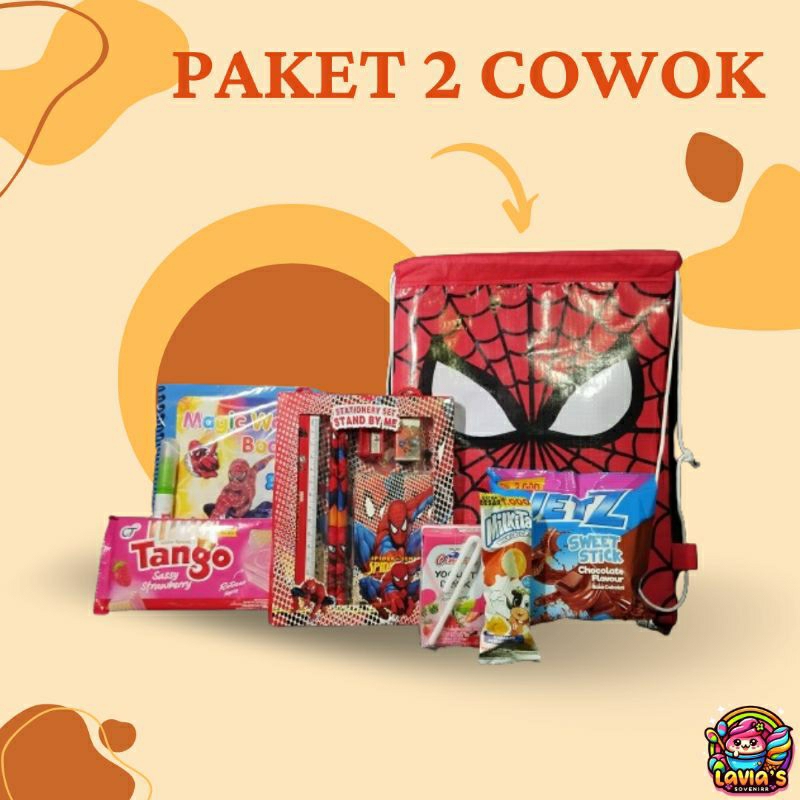 

Bingkisan Ulang Tahun Anak, Paket 2 Snack dan Alat Tulis ,Goodiebag Ulang Tahun Anak murah