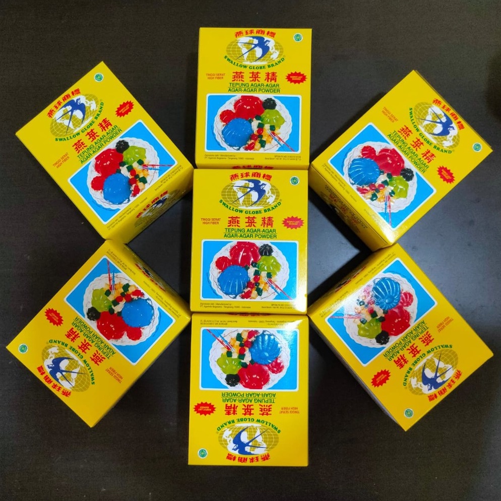 

BEST SELLER AGAR AGAR SWALLOW GLOBE PLAIN WRN PUTIH BENING 1BOX