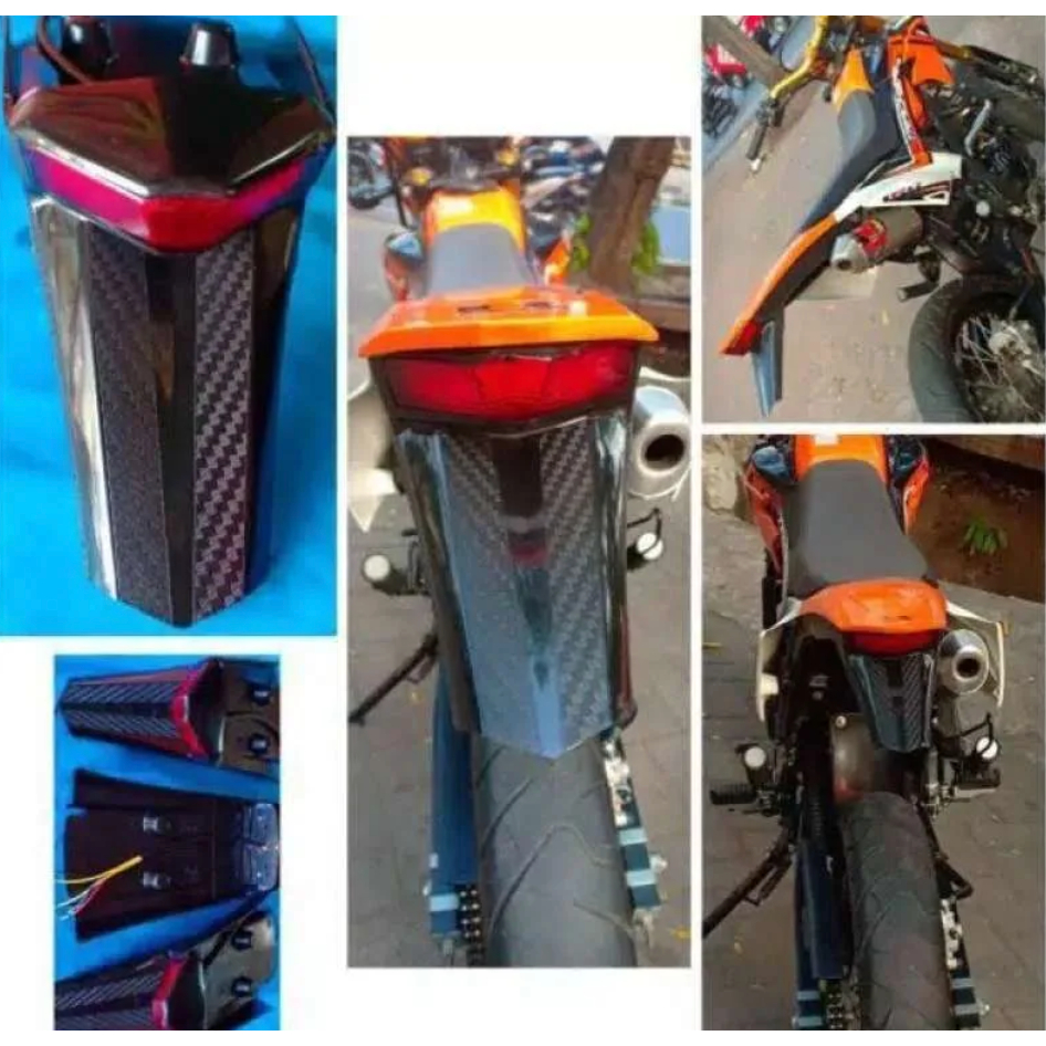 Stoplamp KLX 150 dan crf 150 tanpa dudukan dan plus dudukan plat nomer 3in 1