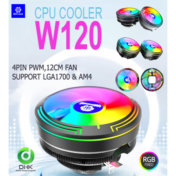 CPU Cooler Coolmoon Hifrost W120 RGB 4Pin PWM