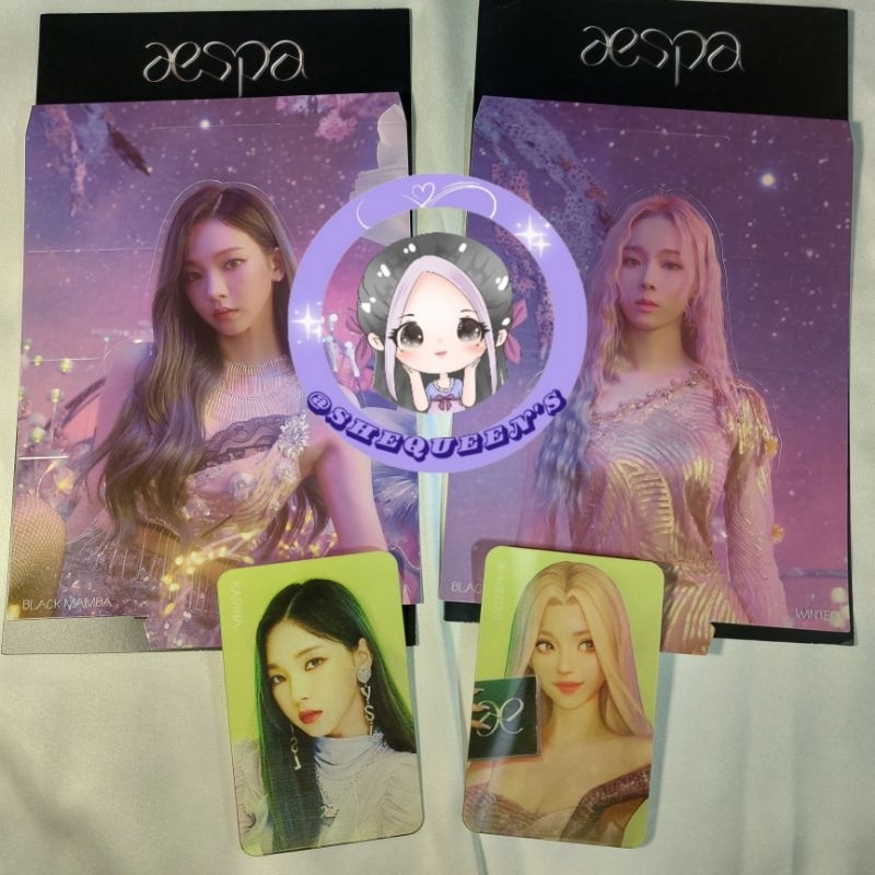 Lenticular Photocard Winter Karina Black Mamba