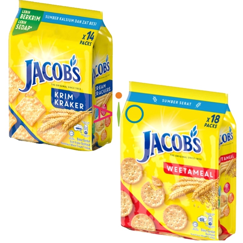 

BEST SELLER Biskuit Jacobs Cream Cracker Jacob Low Sodium HiFibre 54g Multipack 14pack x 4pcs