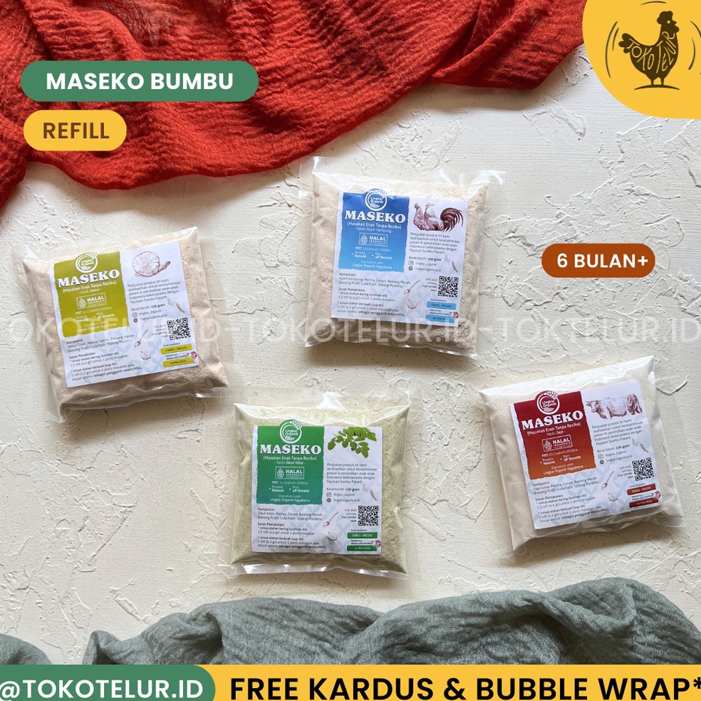 

New event MASEKO Refill Kaldu Bumbu Non MSG Lingkar Organik MPASI Anak Bayi