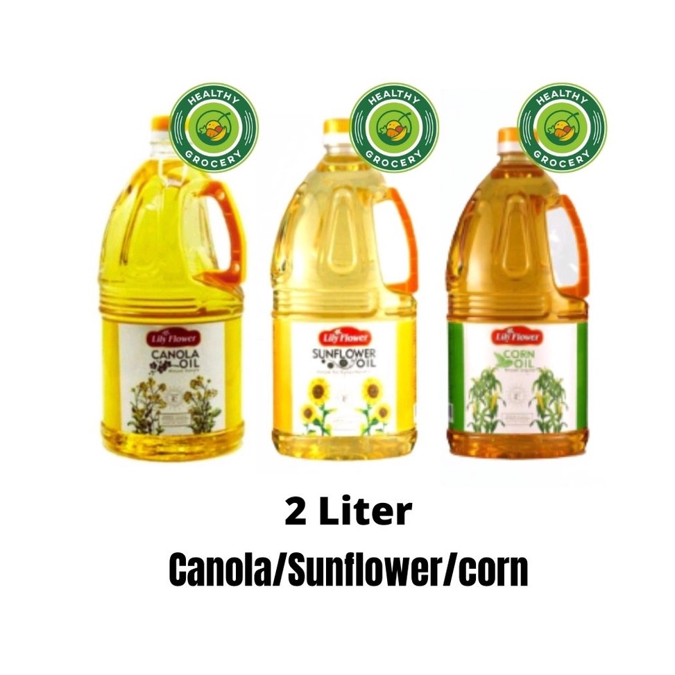 

MURAH LEBAY Lily Flower Oil 2 Liter Canola OIL Corn OIL Sun flower OIL MINYAK SEHAT MINYAK MPASI MINYAK GORENG MINYAK JAGUNG MINYAK BIJI MATAHARI MINYAK KANOLA LEMAK TAMBAHAN MPASI