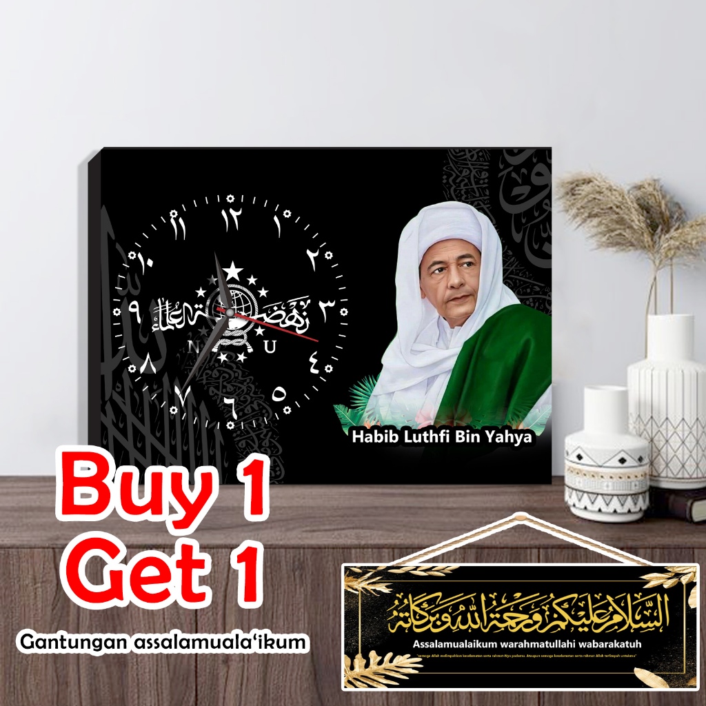 Jam dinding Habib yahya bin luthfi jam nu murah promo jam besar