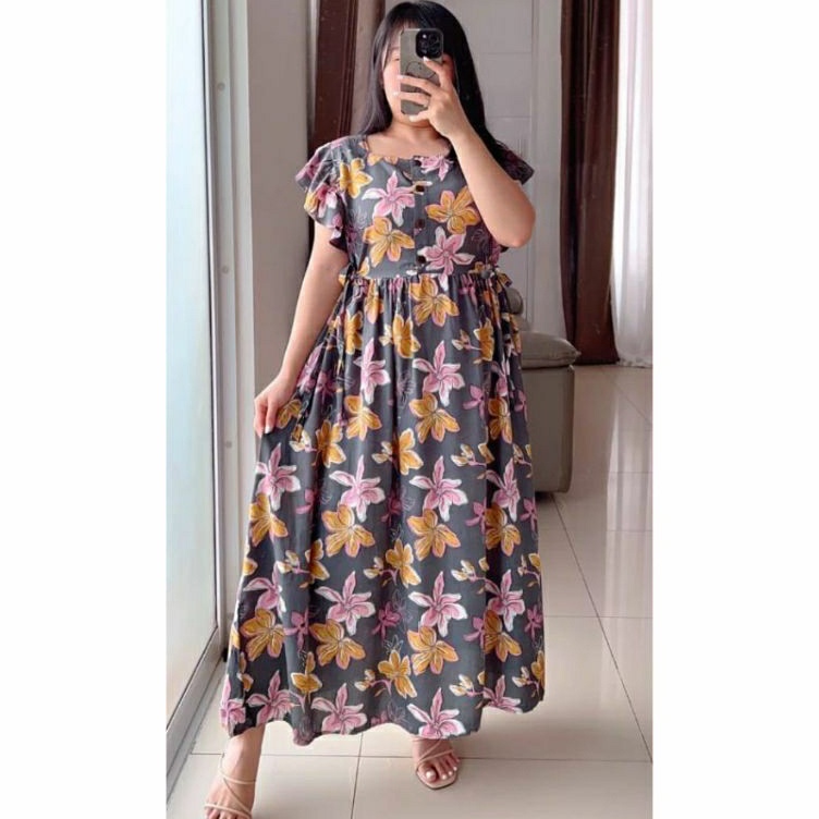 Borong Irit  EDEN 12  PART 3  daster busui bumil rayon muslim maxi lengan pendek rempel adem jumbo d