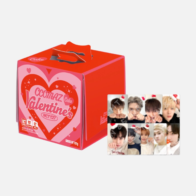 [PRE ORDER] CCOMAZ VALENTINE’S CAKE + PHOTOCARD NCT DREAM 127 WAYV FULLSET OFFICIAL MURAH || CAKE KU