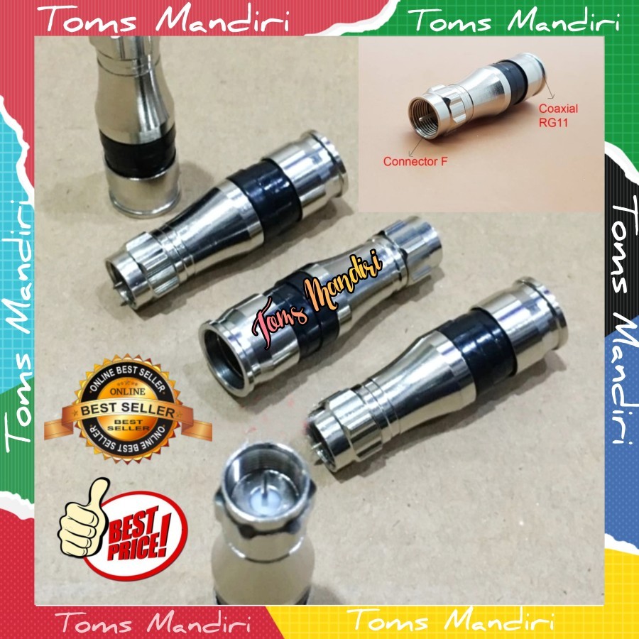 Konektor F Compress RG11 Taiwan Jack compress RG11 Taiwan