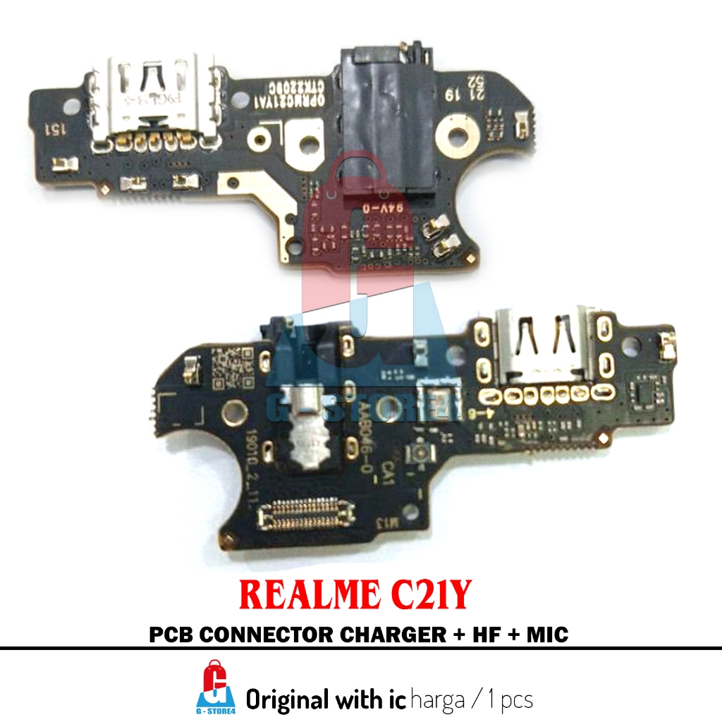 PCB CONNECTOR CHARGER REALME C 21 Y CON/TC ORI READY REALME-C