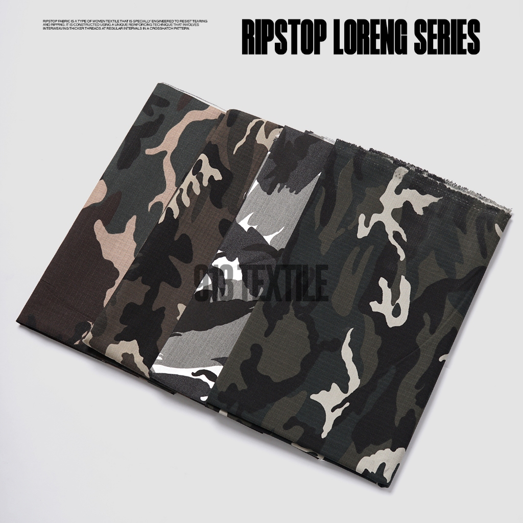 Kain Ripstop Loreng Motif Camo