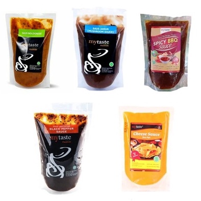 

MyTaste Saus My Taste Sauce Mushroom BBQ Spicy Saus Keju Blackpepper Bolognese Hickory Smoke Tiram Bulgogi