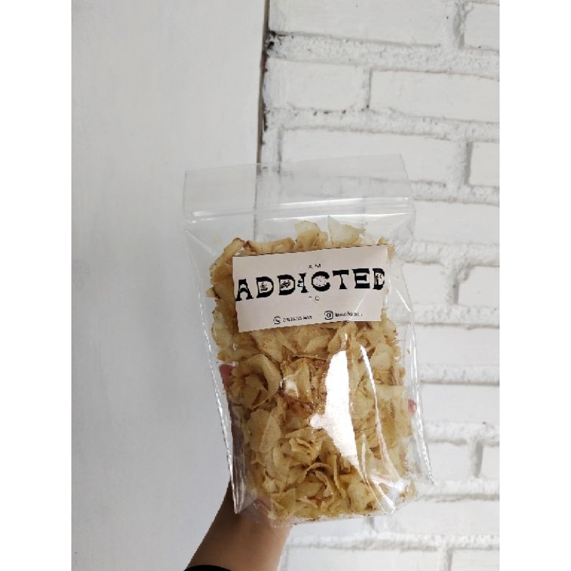 

Keripik singkong original Addicted, Kemasan Tall.