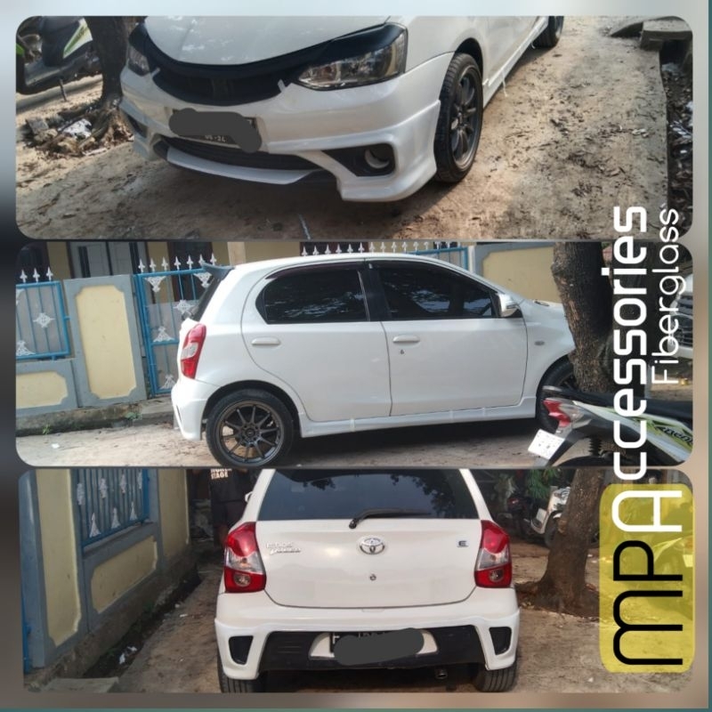 Fullset Bodykit depqn samping belakang  etios valco