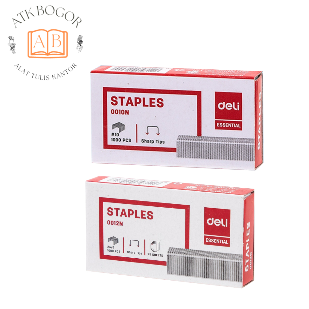 

Staples Isi Stapler Deli 0010N / 0012N - Kecil / Besar - No. 10 24/6