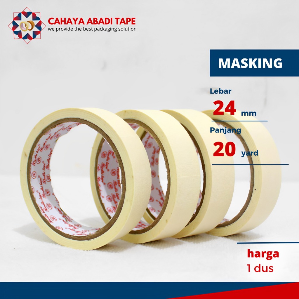 

LAKBAN KERTAS / MASKING BODHI 24MM X 20YARD PER ROLL