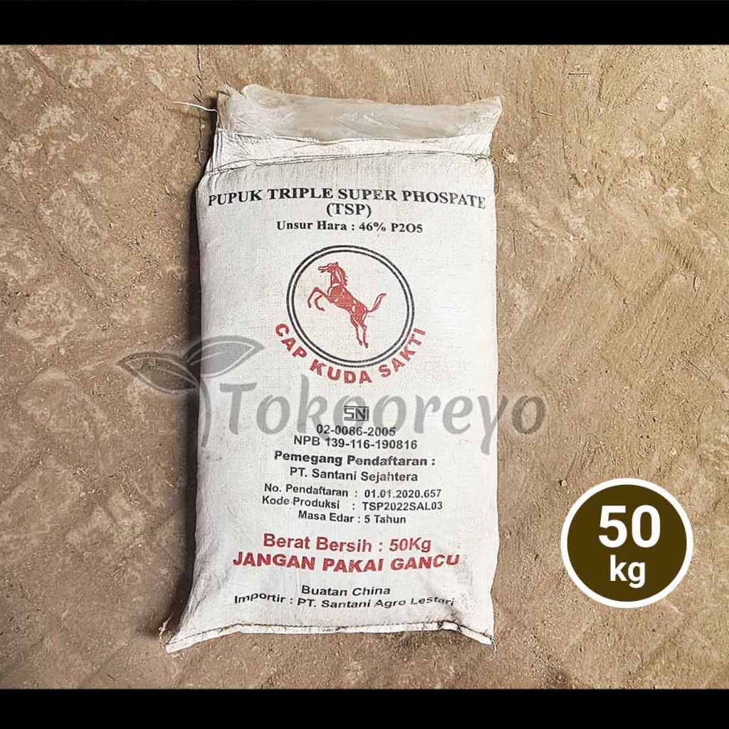 PUPUK SANTANI CAP KUDA SAKTI TSP 50 KG KP VIA CARGO