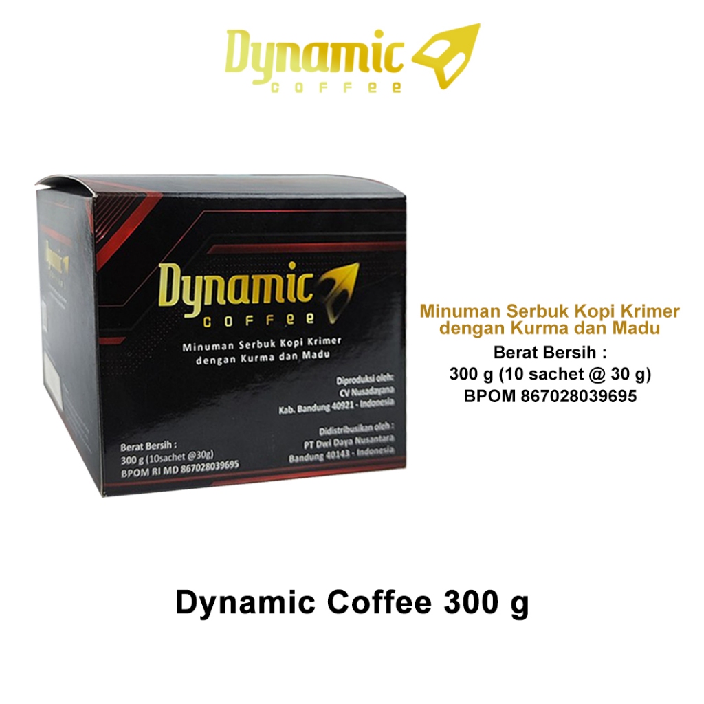 

Kopi Dynamic 10 Sachets Original BPOM - Dynamic Coffee Laki | Kopi Dinamic Original | Kopi Kurma dan Madu | Kopi Kesehatan