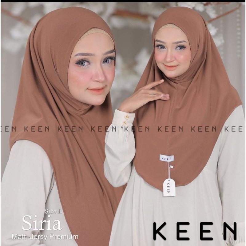 Hijab Bergo Siria Non Pet by Keen Size L Premium