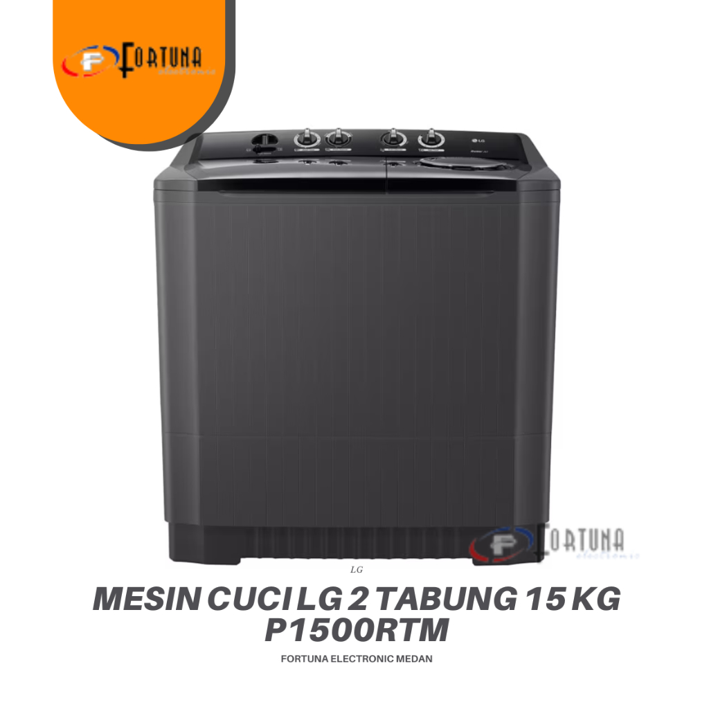 MESIN CUCI LG 2 TABUNG 15 KG P1500RTM / P-1500 RTM MEDAN