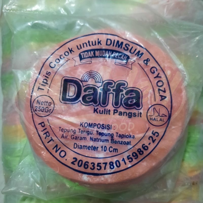 

[GROSIR] DAFFA 10CM Kulit Pangsit Dimsum/Gyoza Warna Warni 250gr