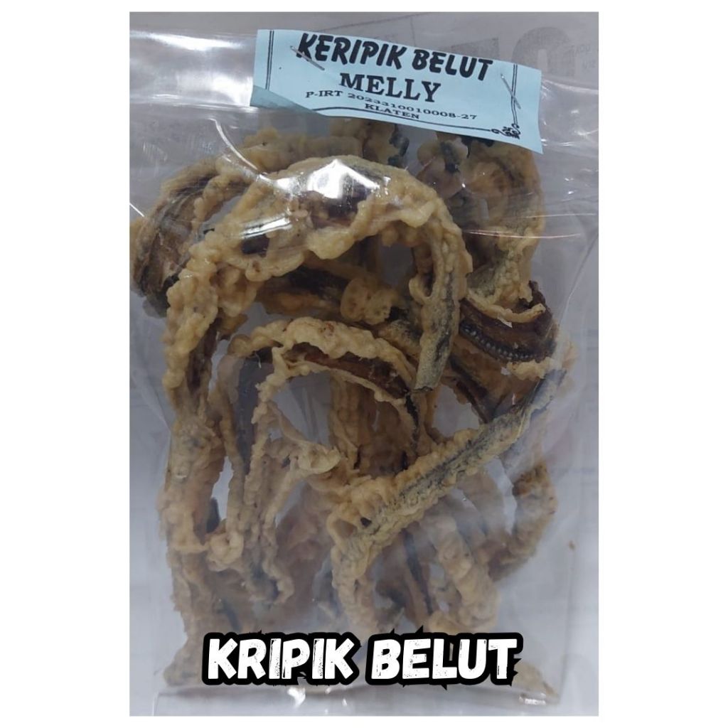 

Keripik Belut 100gr Kripik Ikan Belut Enak dan Gurih Mawar Khas Solo Packing Aman