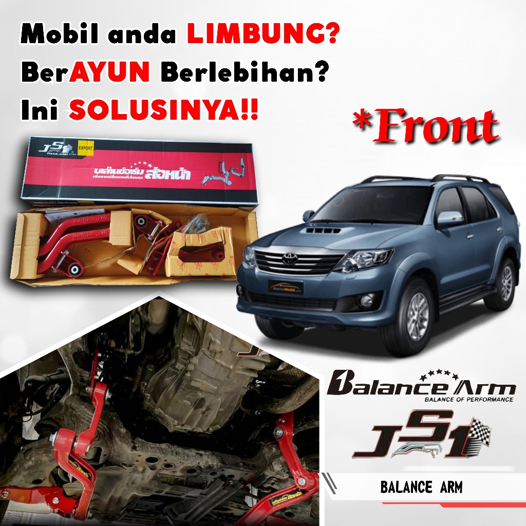 Aksesoris BALANCE ARM - FRONT Stabiliser Swaybar Fortuner VNT 05-12+