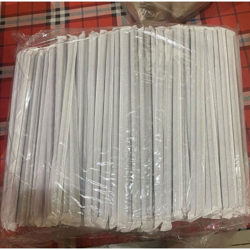 Sedotan bengkok steril bungkus kertas 500pcs - sedotan steril tekuk