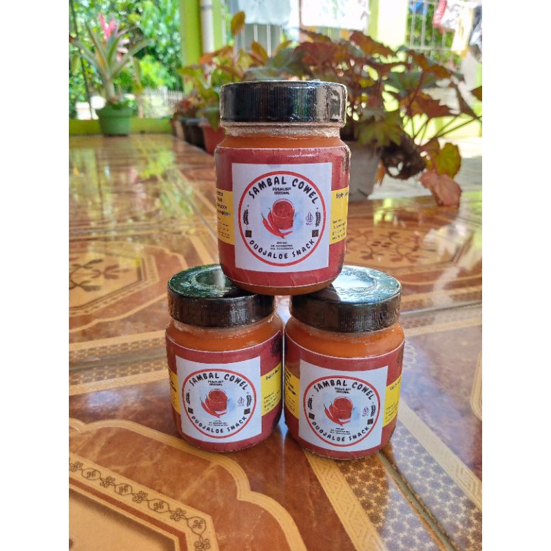 

Sambal cabai |sambal cowel |Sambal original |Sambal Duojaloe Kemasan 200 ml