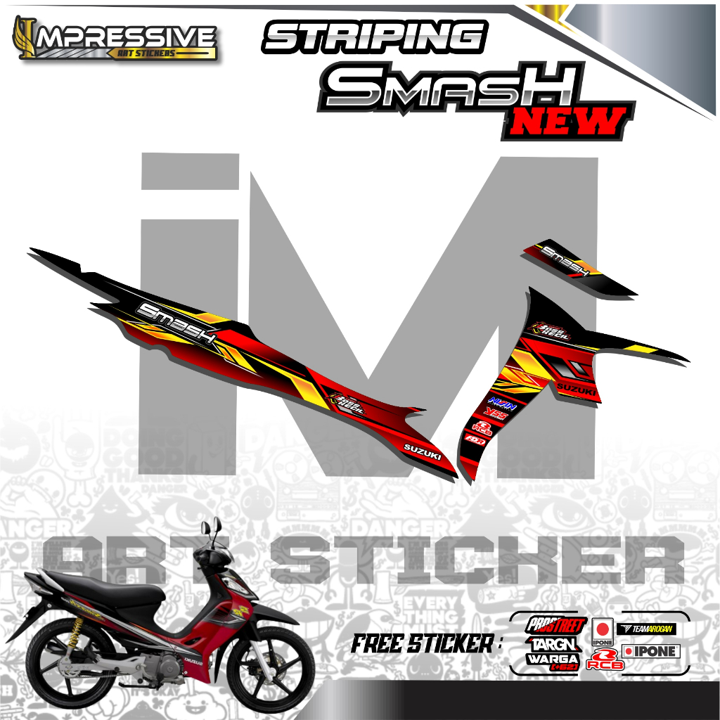 STICKER STRIPING SMASH NEW - STRIPING SMASH NEW  01
