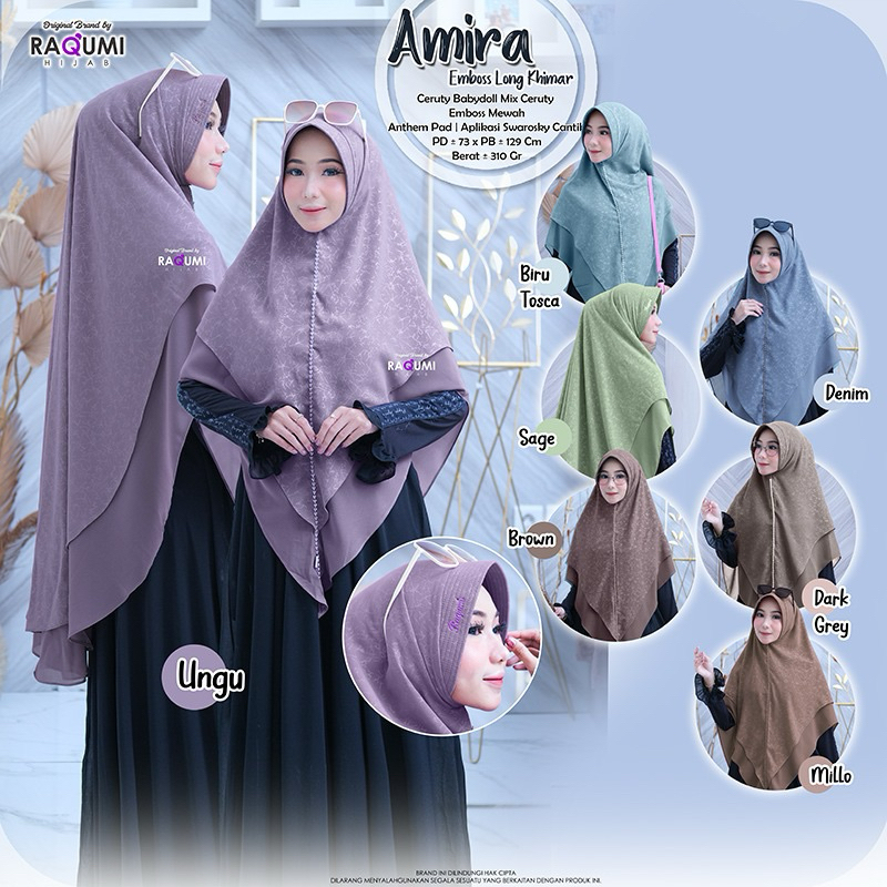 khimar Murah//Amira Long Khimar//Ori by Raqumi Hijab
