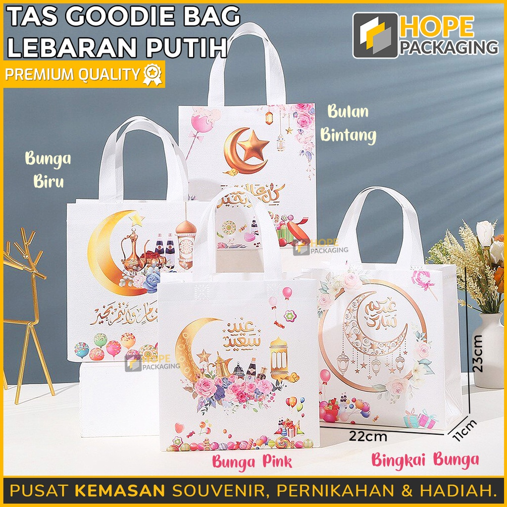 

Tas Goodie Bag lebaran putih Size (M ) : 23x22x11 cm / Goodie bag lebaran / Tas idul Fitri/ Souvenir Hampers Parcel Lebaran/ Goodie bag parcel Lebaran sembako/ Tas Kantong