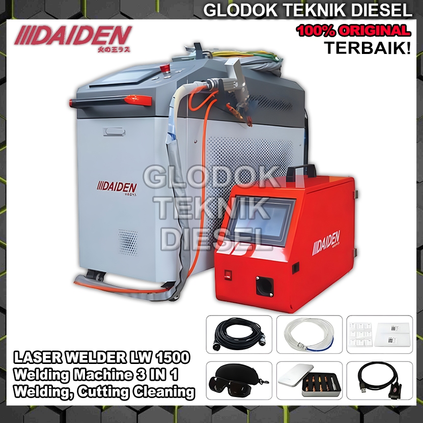 Daiden Laser Welder LW 1500 3 in 1 Welding Machine Mesin Las ( Welding Cutting Cleaning )  LW1500 Or